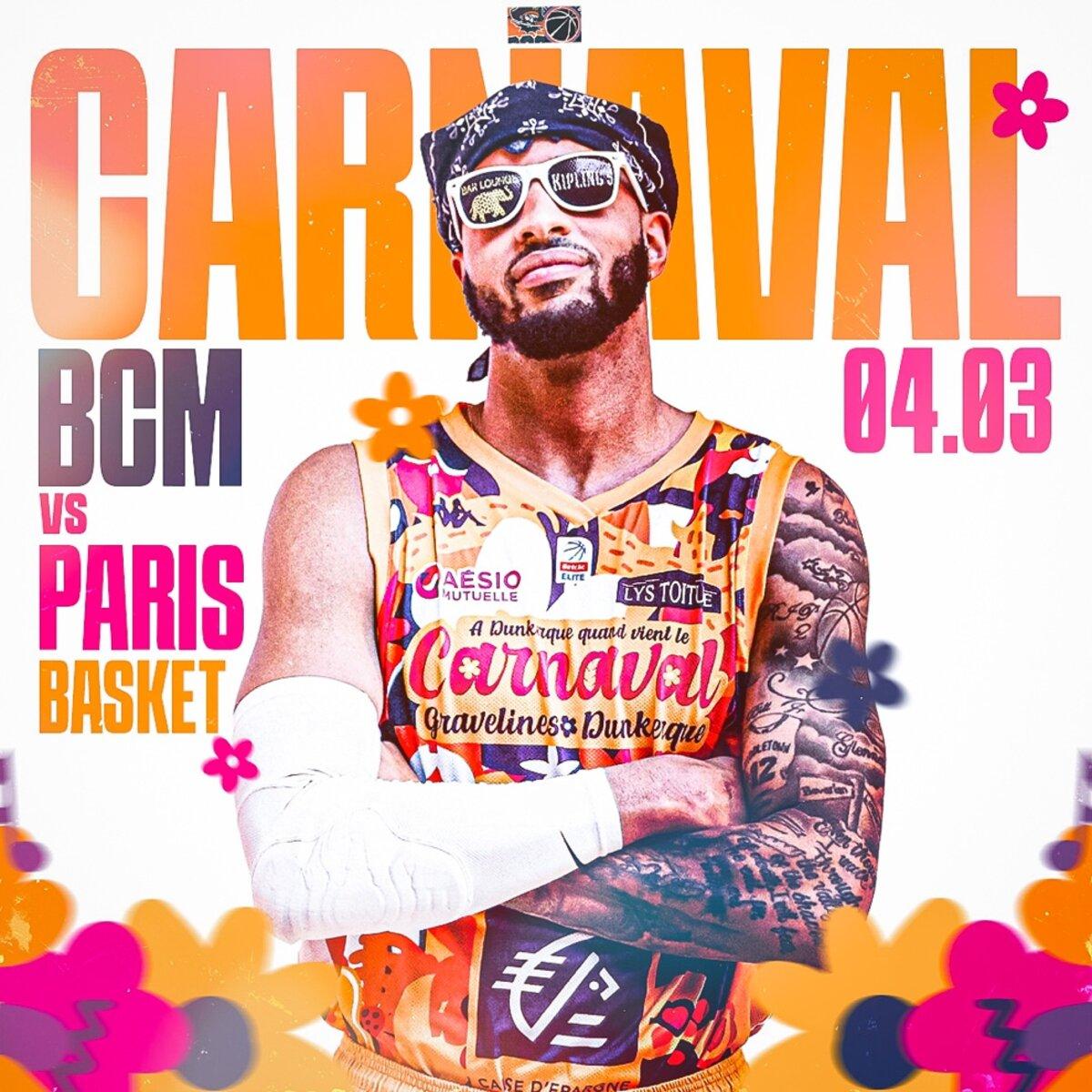 Les maillots du Carnaval 2023 du BCM Gravelines-Dunkerque
