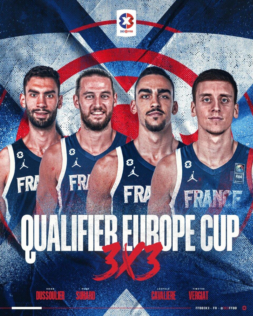 L’équipe de France 3&#215;3 masculine part déjà à l’assaut des qualifications de la FIBA 3&#215;3 Europe Cup