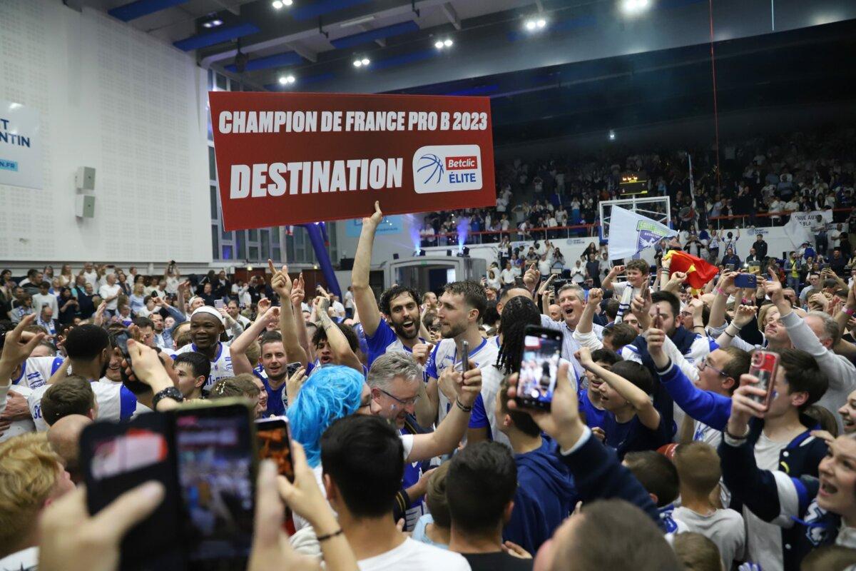Saint-Quentin au bout de son rêve : champion de France Pro B, le SQBB retrouve l&rsquo;élite 31 ans après !