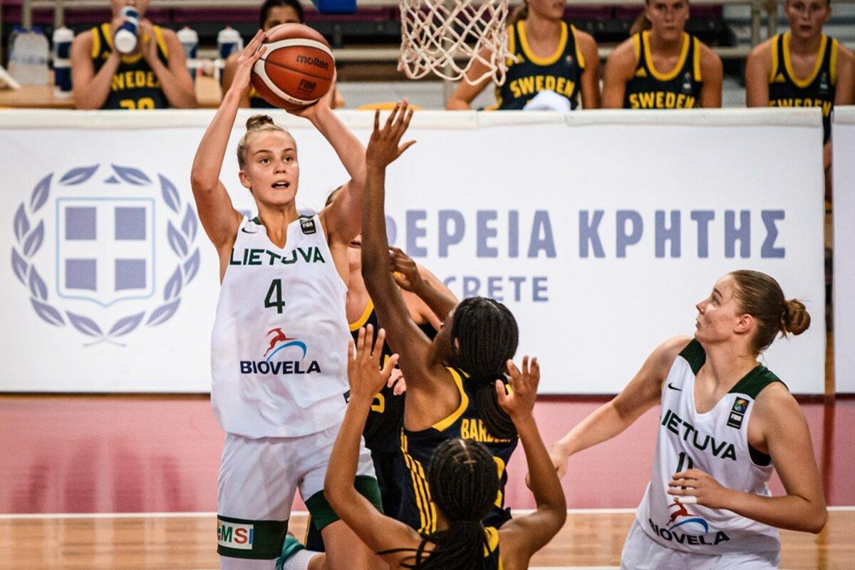 Juste Jocyte (Asvel Féminin) décisive avec la Lituanie à l&rsquo;EuroBasket U18