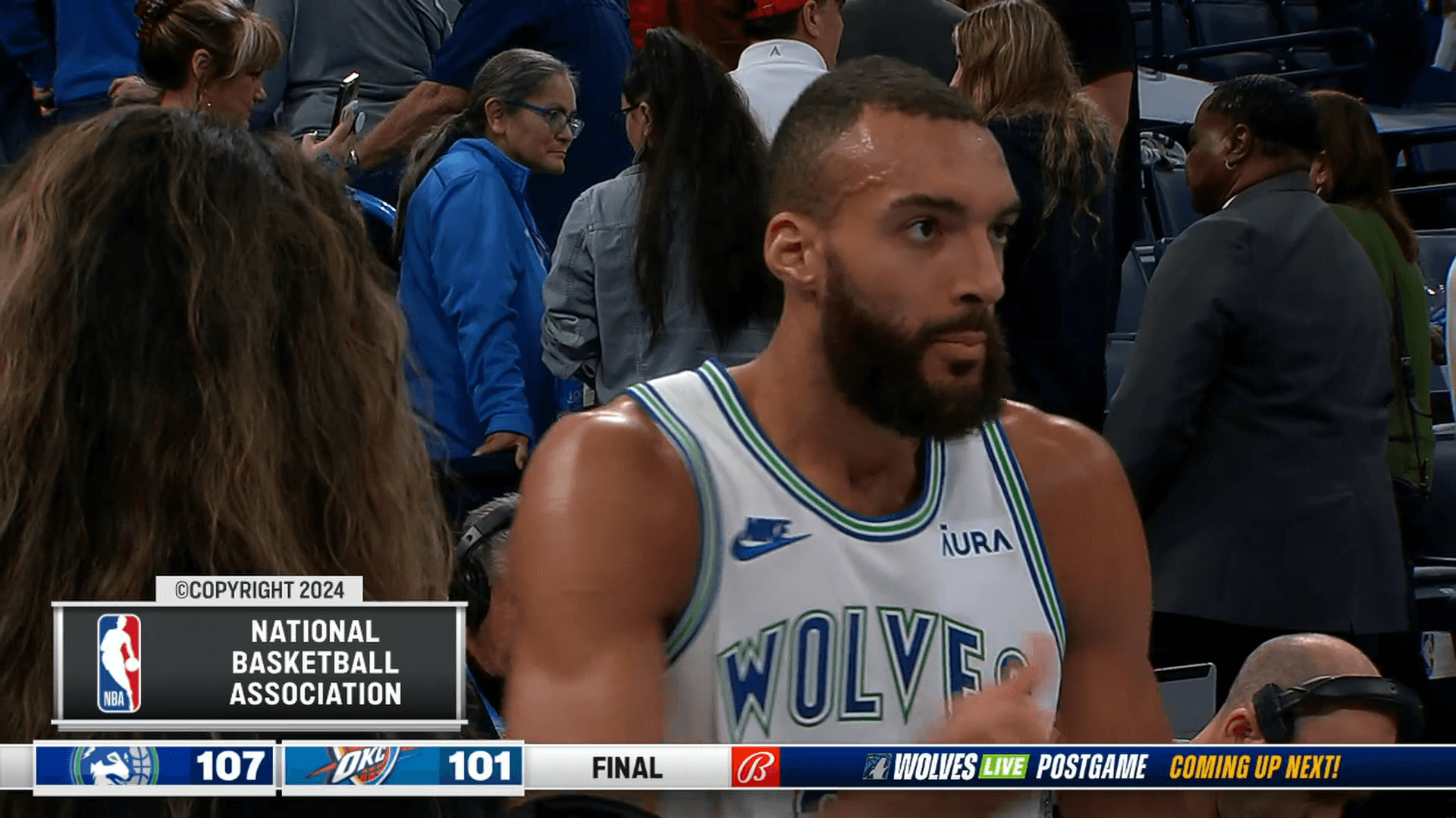 La défense de Rudy Gobert dans le money-time, une des raisons du succès des Timberwolves