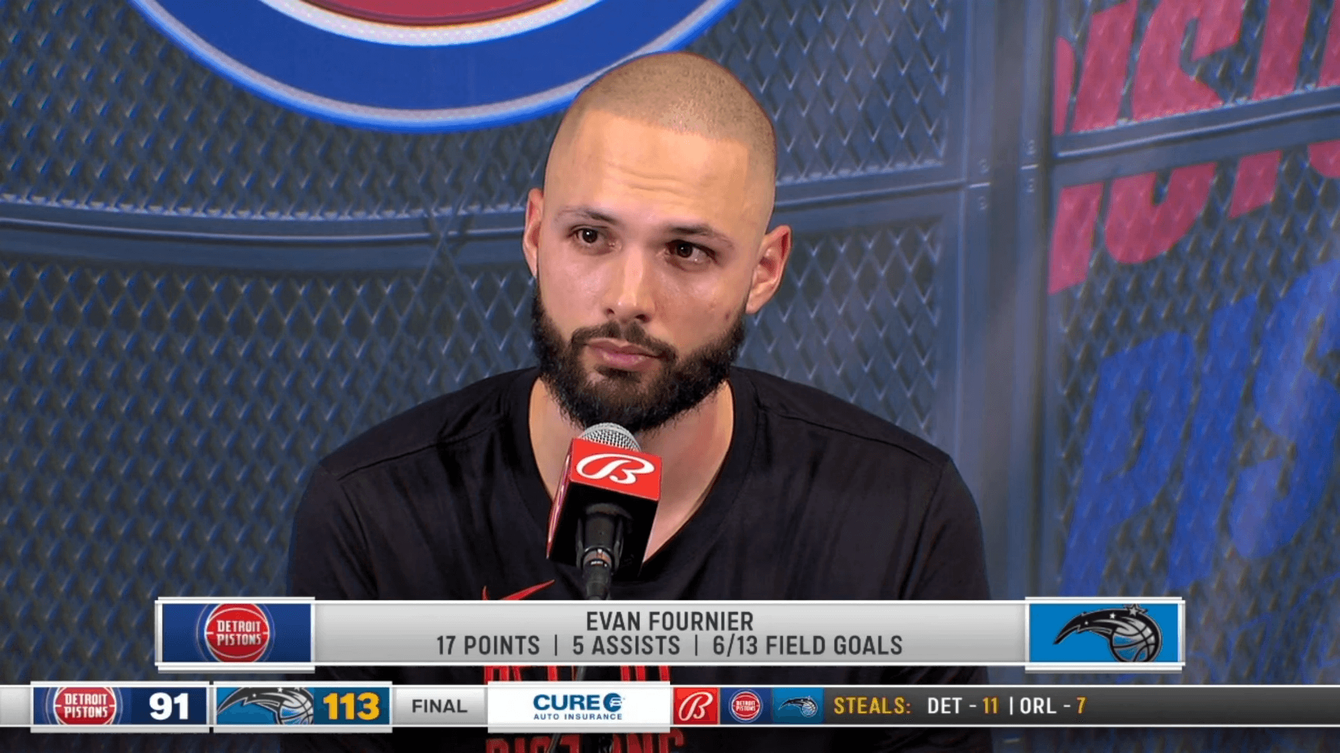 Joueur le plus âgé des Pistons, Evan Fournier se plait dans son nouveau rôle de vétéran