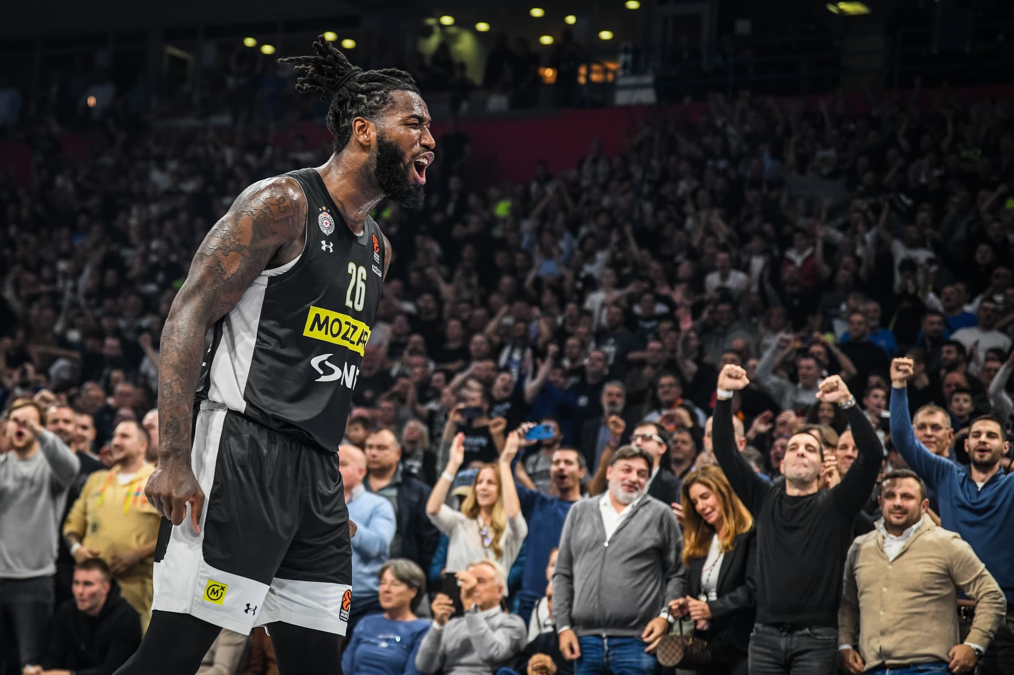 « Il a dominé, comme toujours » : Mathias Lessort cartonne encore avec le Partizan Belgrade