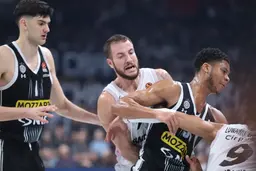Joffrey Lauvergne, ici avec l'ASVEL contre le Partizan, revient notamment sur son retour au club