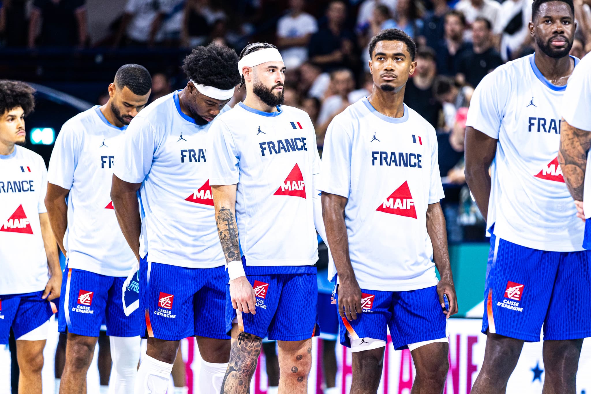 Le groupe France (avec un absent) pour affronter l’Espagne en préparation