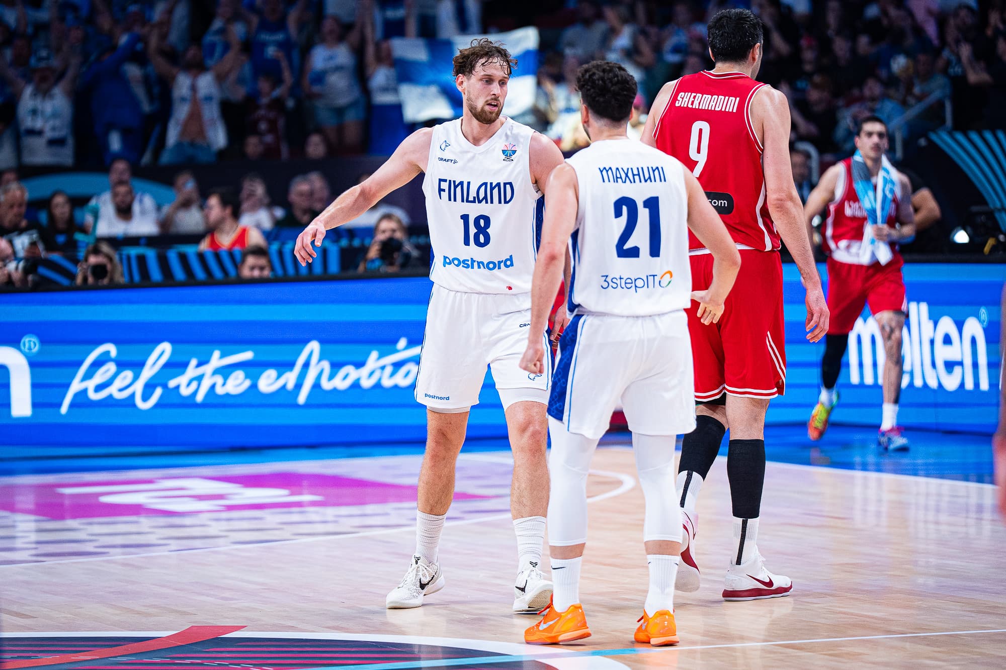 Neuf joueurs de l’EuroBasket avec la Finlande face à la France, dont Jantunen, Muurinen et Maxhuni