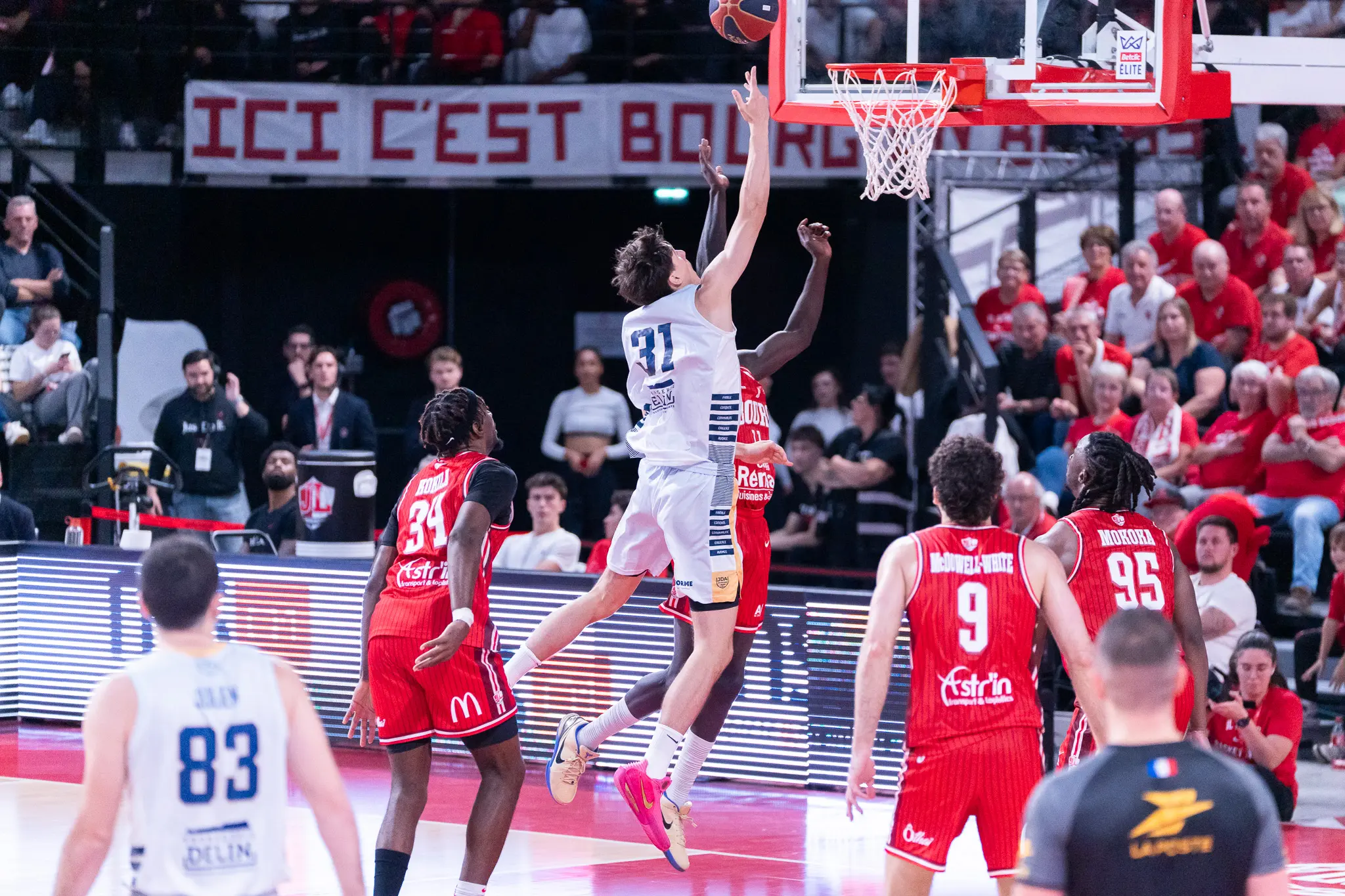 Nouveau stagiaire pro à la JDA Dijon, Tom Audry a joué (et marqué) pour la première fois en Betclic ÉLITE