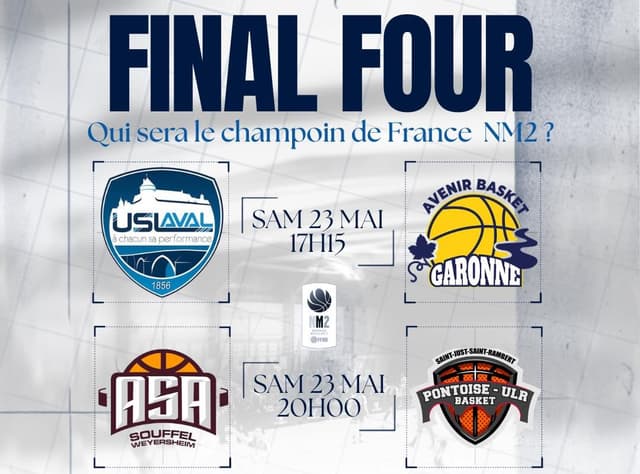 La finale à quatre de NM2 se jouera à La Charité