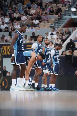 Darius Johnson, Yvann Mbaya et Derek Needham (Roanne) face à Paris Basketball, SuperCoupe LNB, 20 septembre 2026