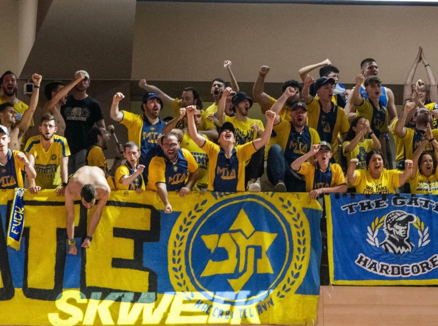 Un nombre de supporters israéliens en baisse pour le match 5 entre Monaco et le Maccabi Tel Aviv