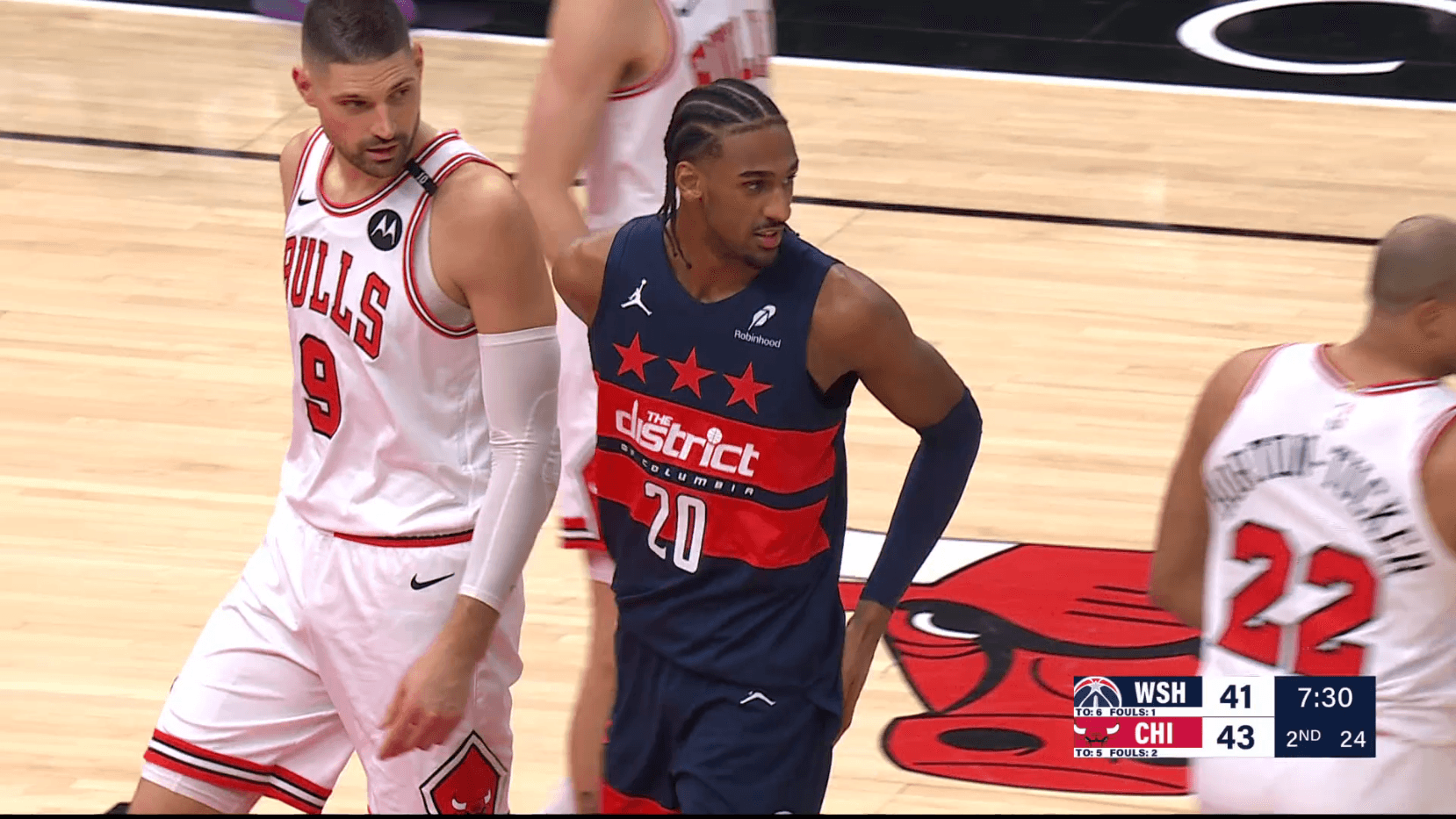 Alexandre Sarr en double-double lors de la lourde défaite des Wizards face aux Bulls