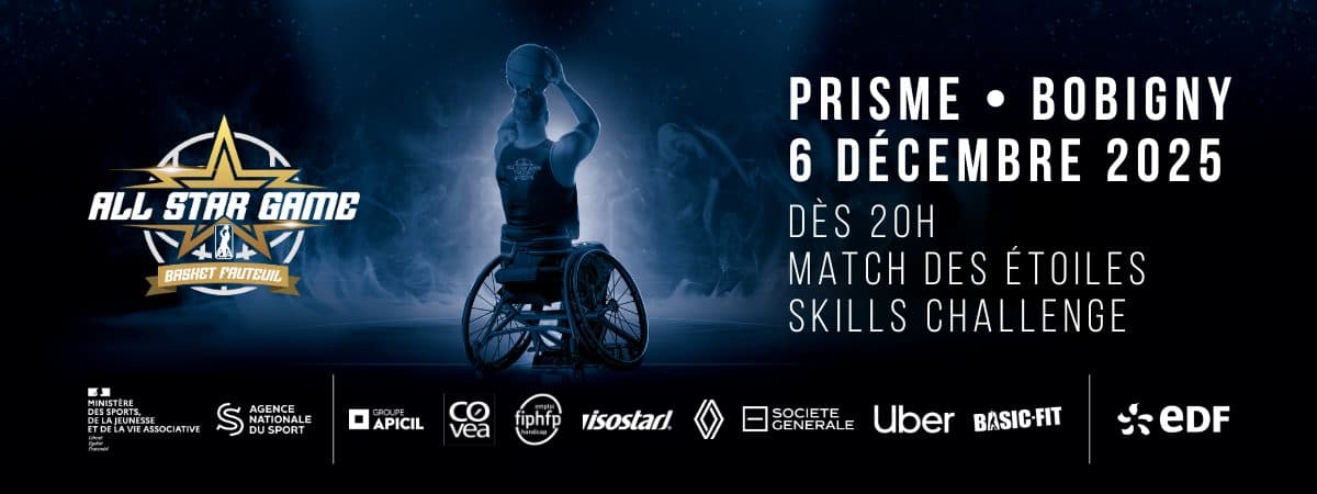 Première édition du All-Star Game de Basket Fauteuil : le spectacle s’installe à Bobigny
