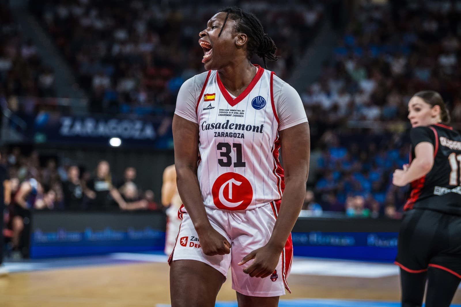 Aminata Gueye sort son match référence et Saragosse déroule face au duo français de Cadi La Seu