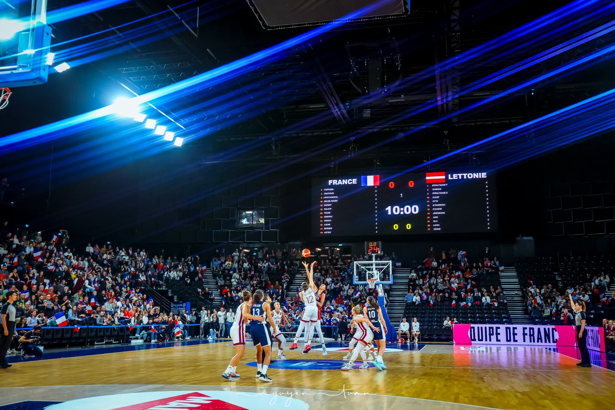 L’équipe de France à l’Arena Futuroscope contre Chypre