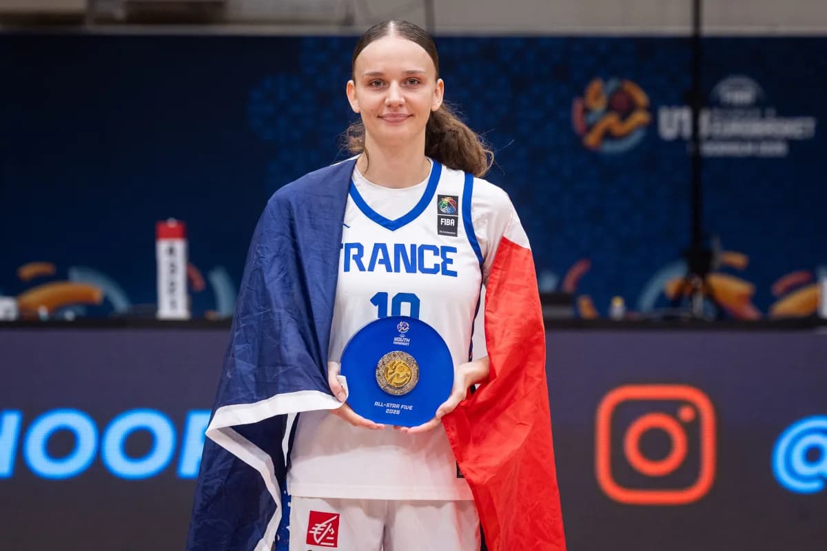 Astrid Courbot dans le cinq idéal de l’EuroBasket U18 avant de lancer sa carrière professionnelle à Reims