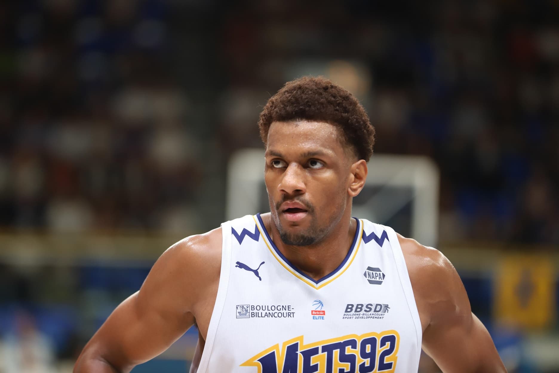 Axel Toupane (Metropolitans 92) sorti sur blessure contre Saint-Quentin