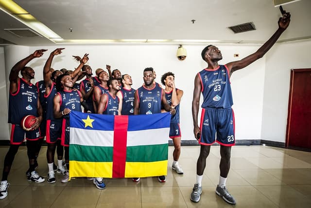 Max Kouguère, Jimmy Djimrabaye et Evans Ganapamo avec Bangui pour les qualifications de la BAL