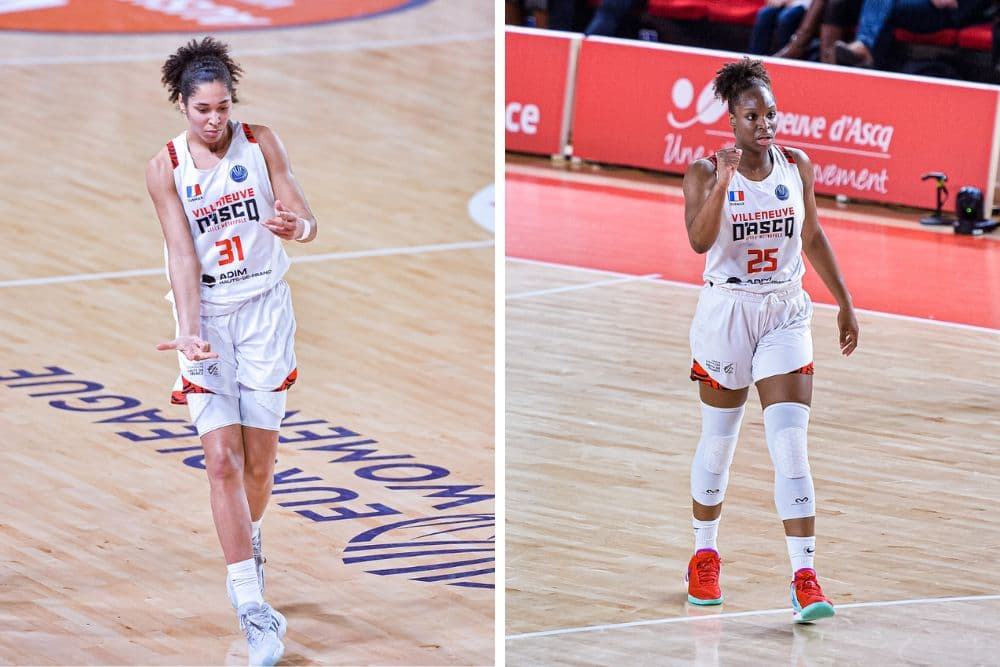 Kennedy Burke et Janelle Salaün (Villeneuve d’Ascq) dans le second cinq de l’EuroLeague Féminine