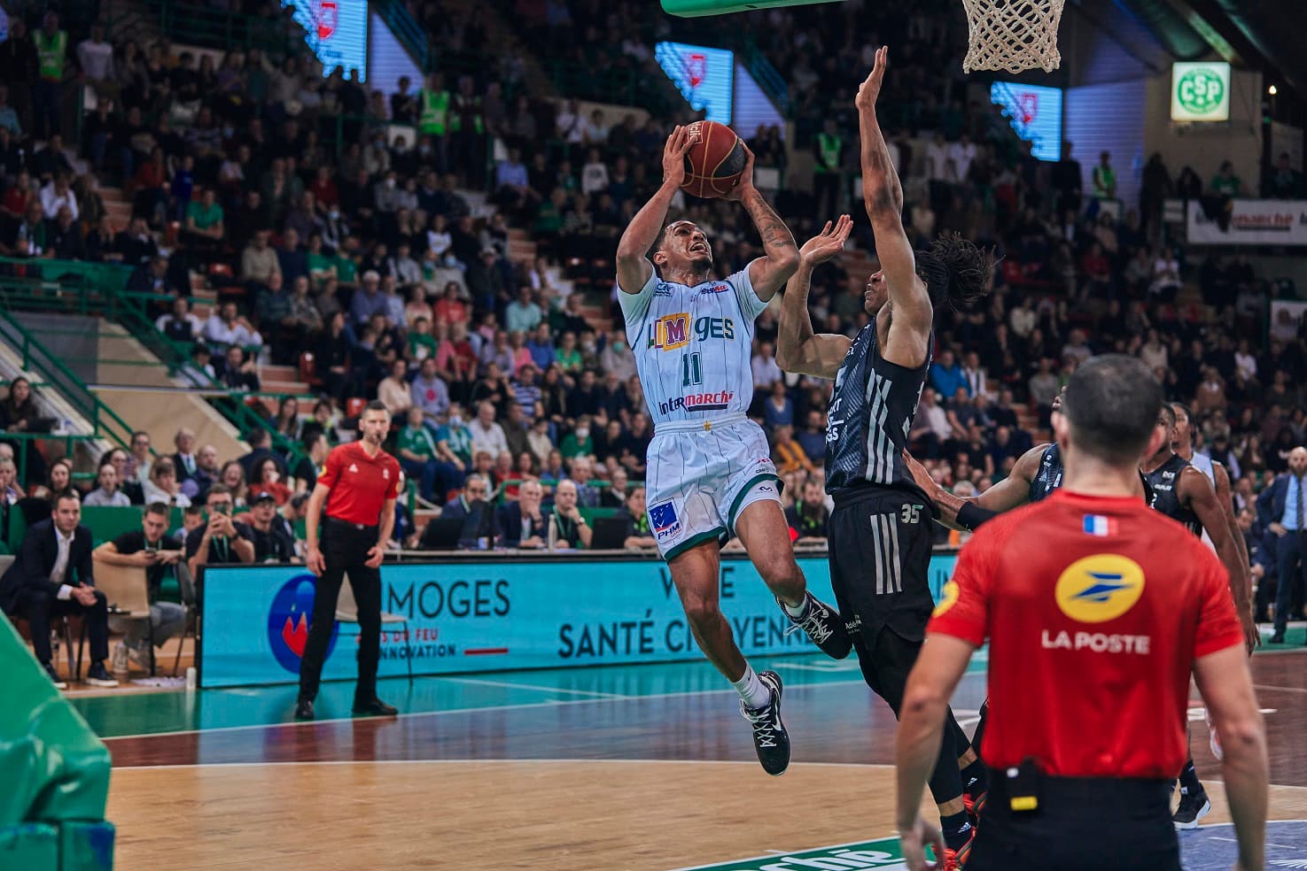 Limoges déborde l’ASVEL, Bourg et Dijon l’emportent