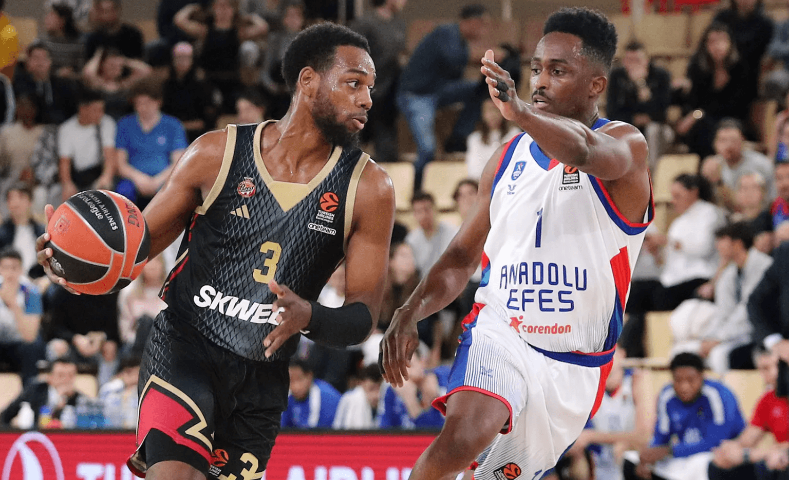 Monaco – Anadolu Efes : le duo Larkin-Beaubois plus fort que James-Loyd