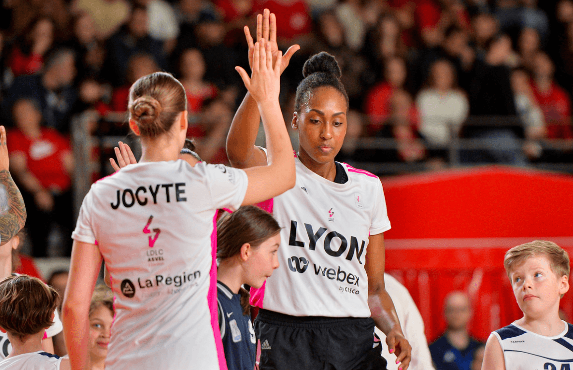 Sandrine Gruda de retour à l’entraînement de l’ASVEL Féminin