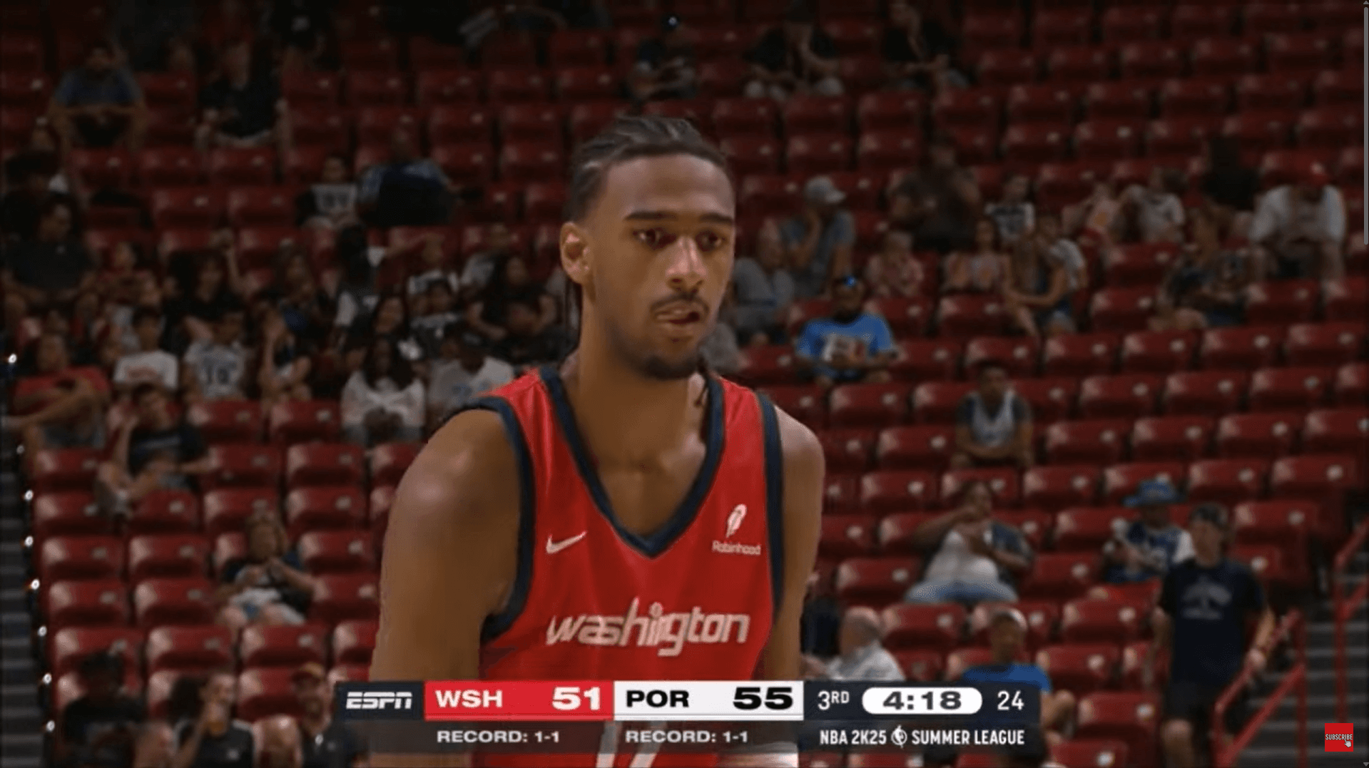 0/15 aux tirs : la performance historiquement faible d’Alexandre Sarr en Summer League…