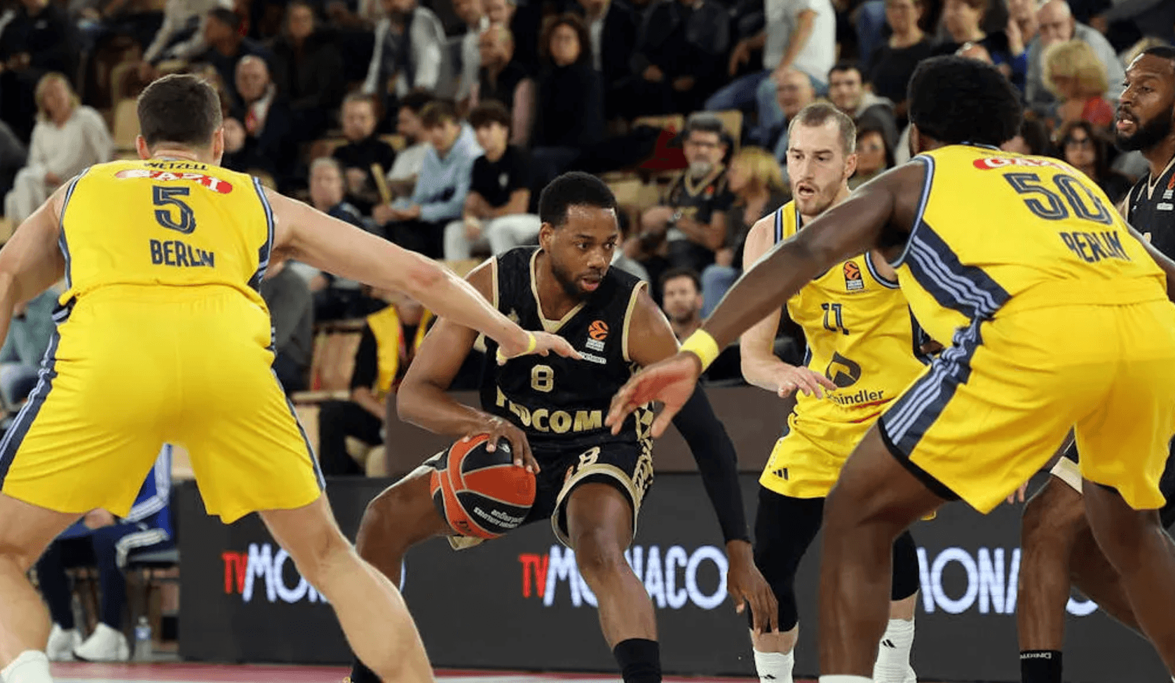 L’AS Monaco déroule contre l’Alba Berlin, avec Vitto Brown en leader offensif