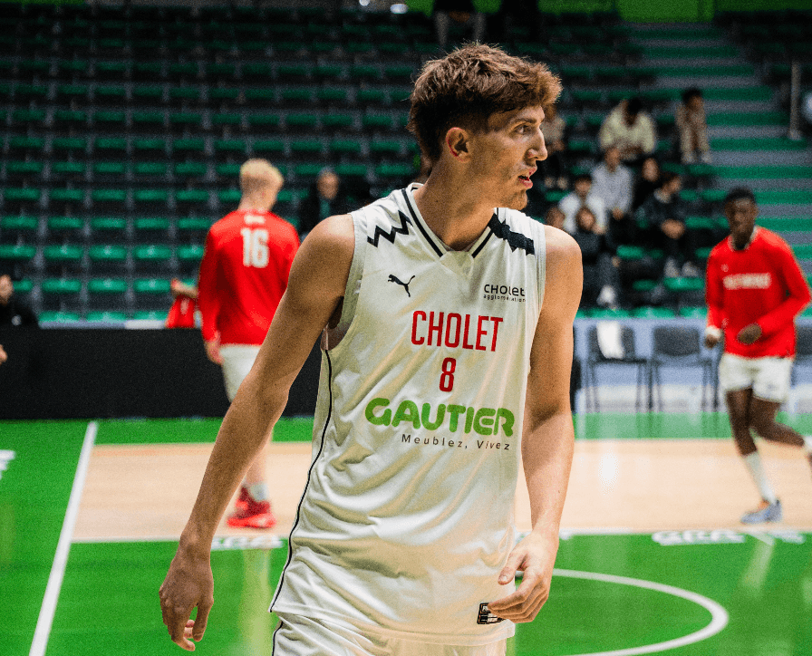 ITW Gabin Lefort, la nouvelle tête des Espoirs de Cholet : « Je prends tout avec plaisir et confiance »