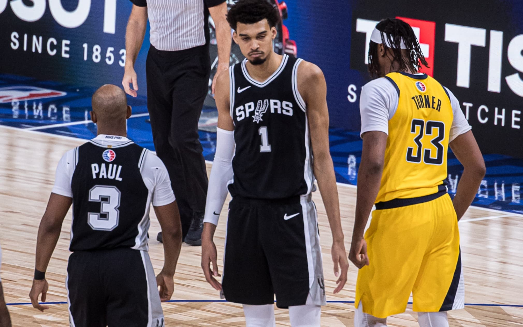 Chris Paul et Victor Wembanyama en duo au Skills Challenge du All-Star Weekend
