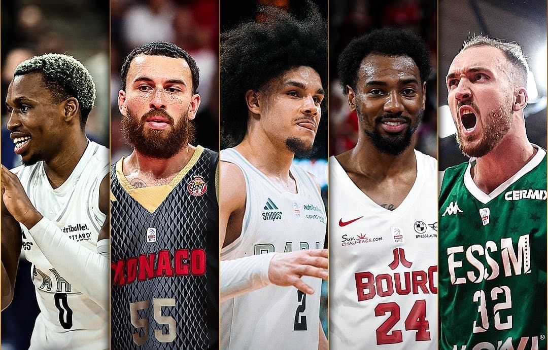 Shorts, James, Hifi, Mike et Vautier dans le cinq de la saison