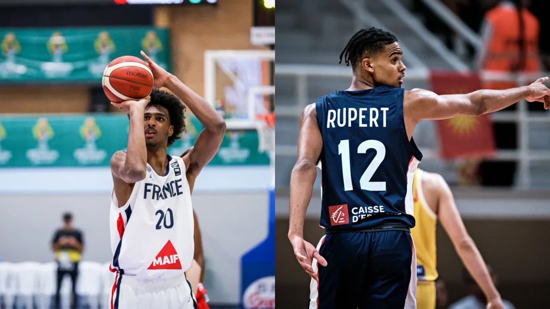 Alexandre Sarr et Rayan Rupert, les jeunes Français de NBA motivés par l’EuroBasket 2025 avec les Bleus