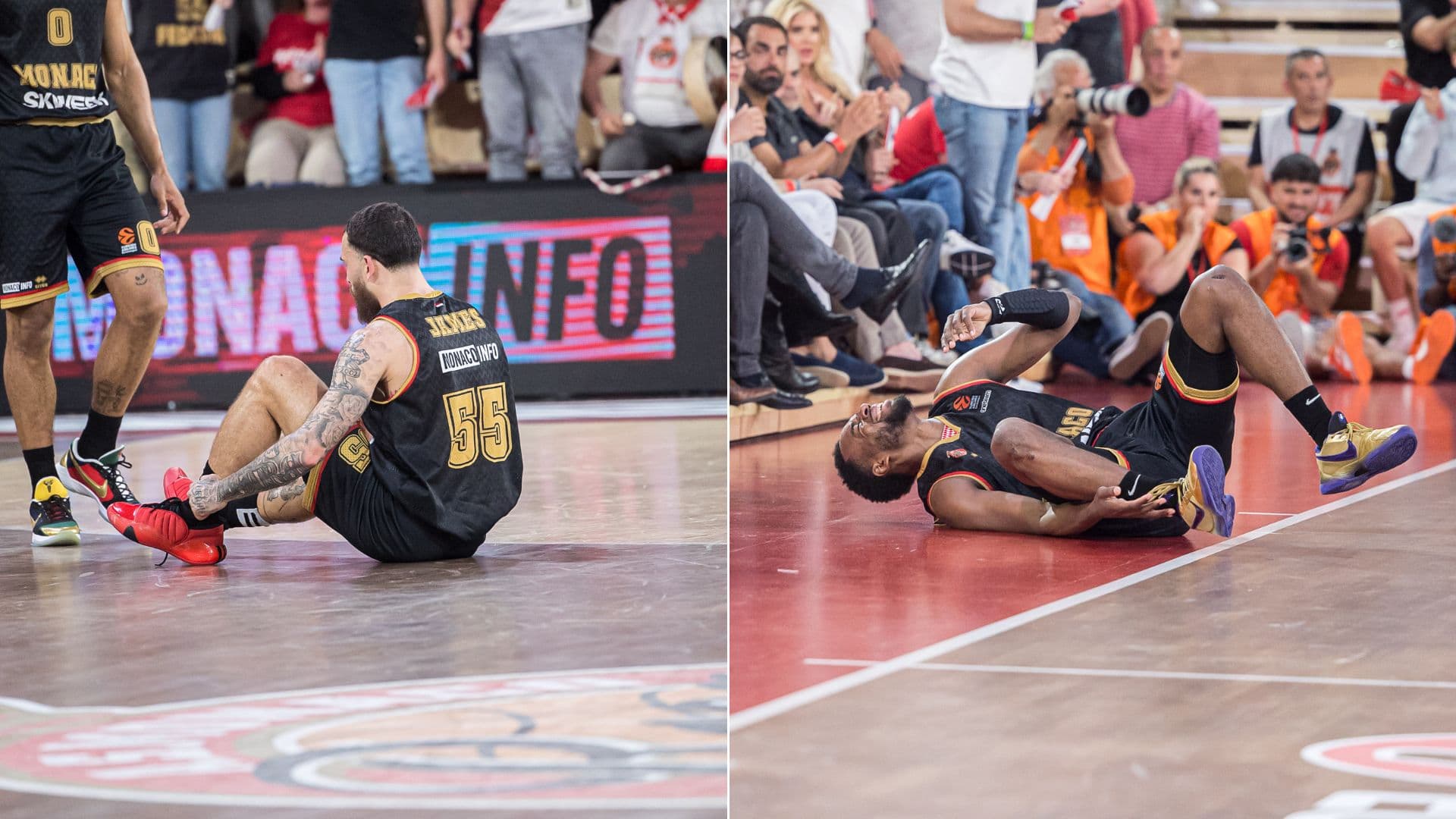 Monaco : Mike James et Jordan Loyd touchés à la cheville