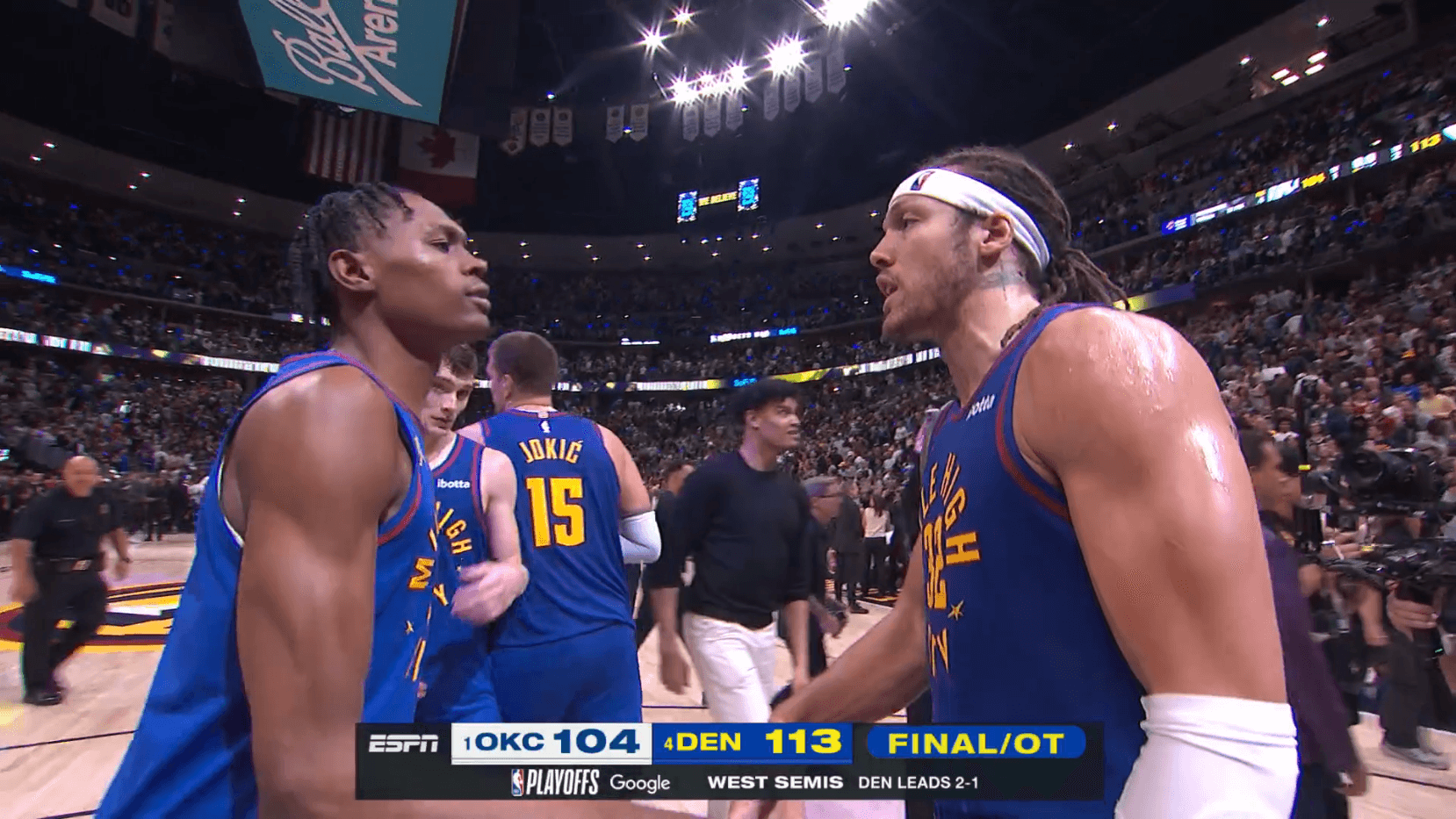 Cleveland revient sur Indiana, Denver reprend le dessus sur OKC