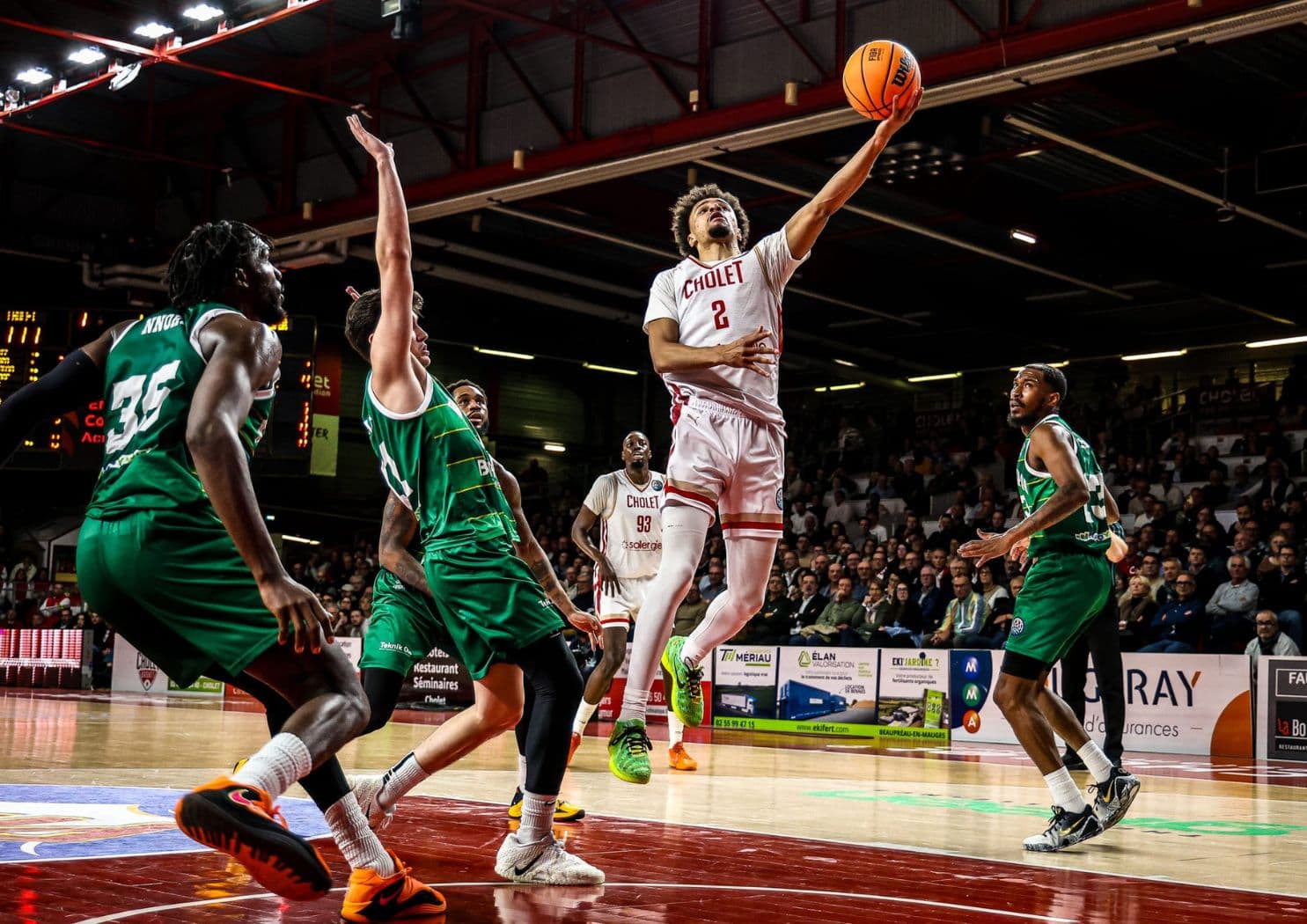 Festival offensif de Cholet contre Bursaspor : les 100 points dépassés pour la première fois de la saison !