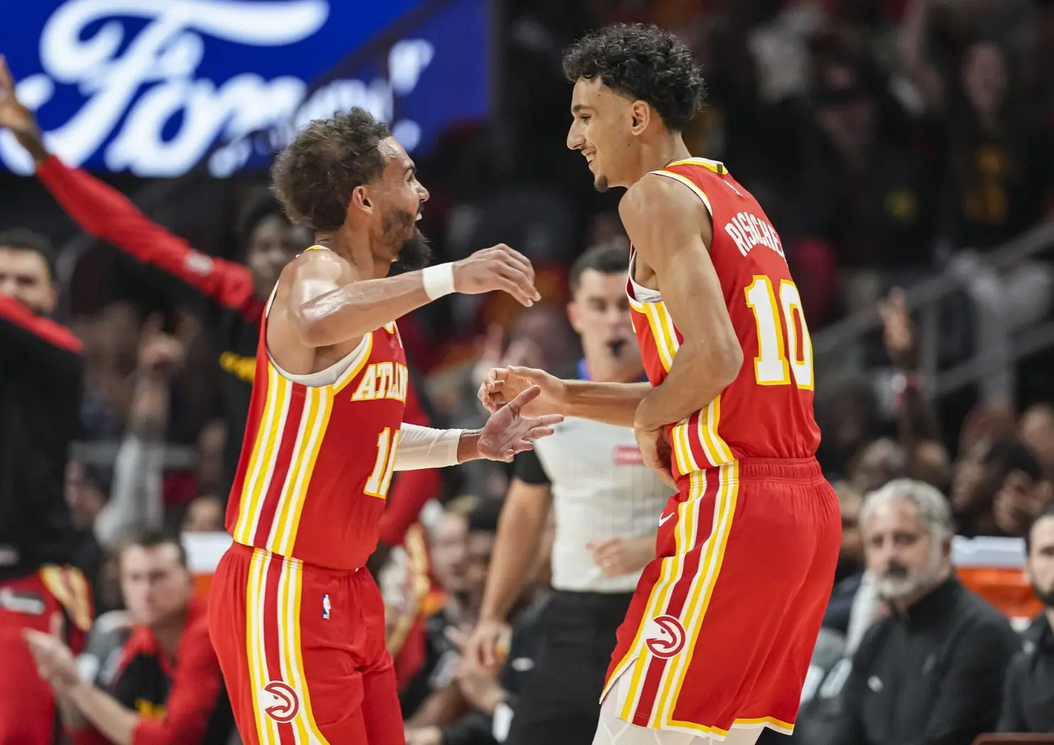 Zaccharie Risacher bat son record de la saison, le soir du trade de Trae Young