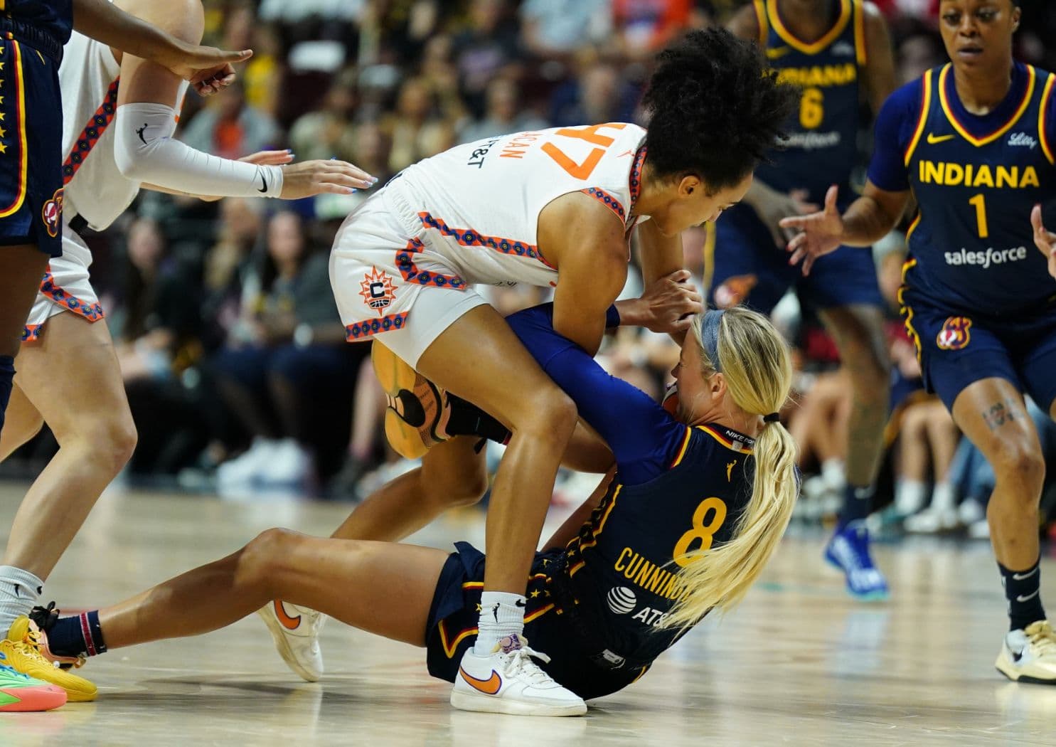 Depuis son arrivée en WNBA, Leïla Lacan est… la meilleure intercepteuse de la ligue