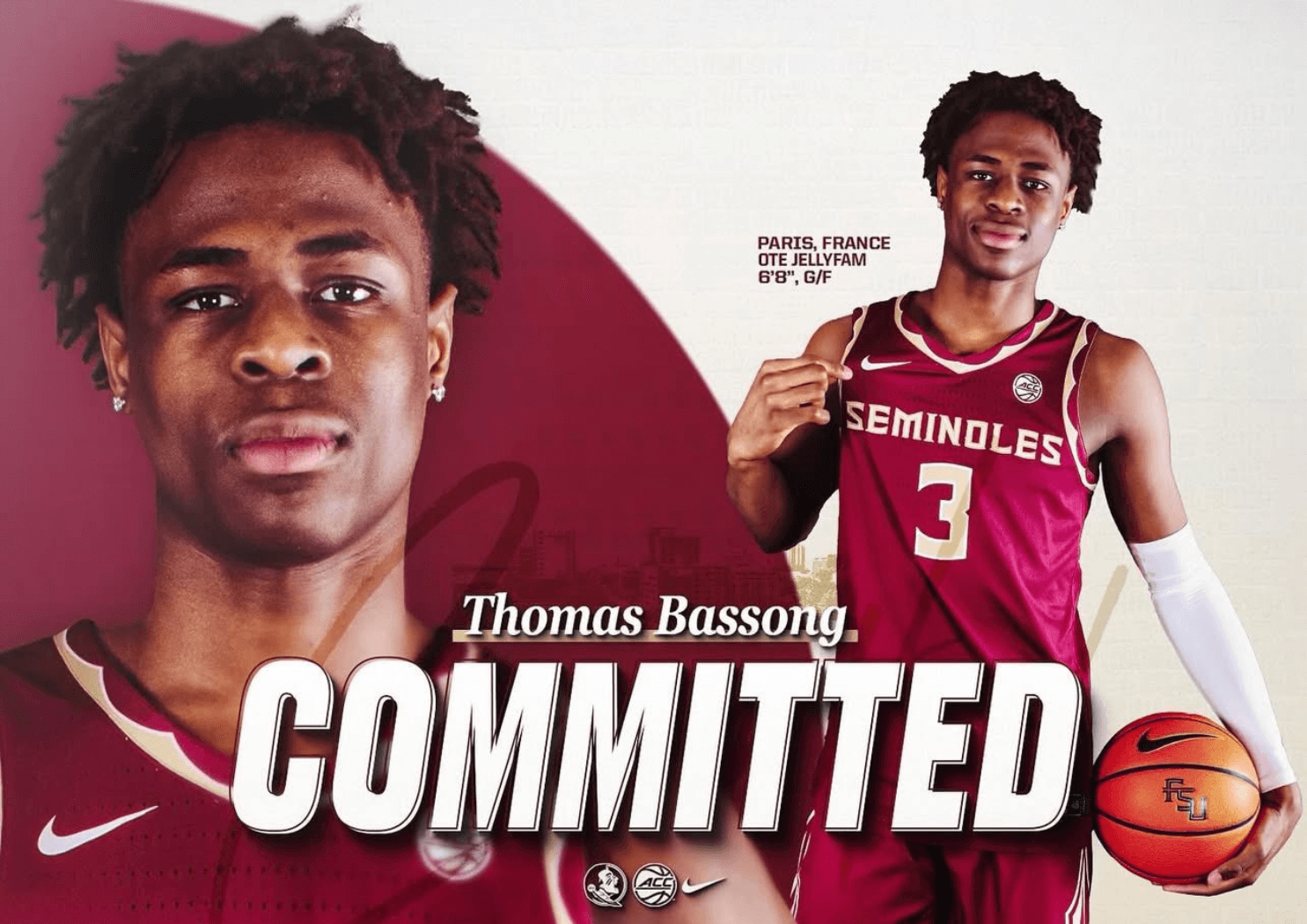 Après une saison réussie en Overtime Elite, Thomas Bassong s’engage avec Florida State