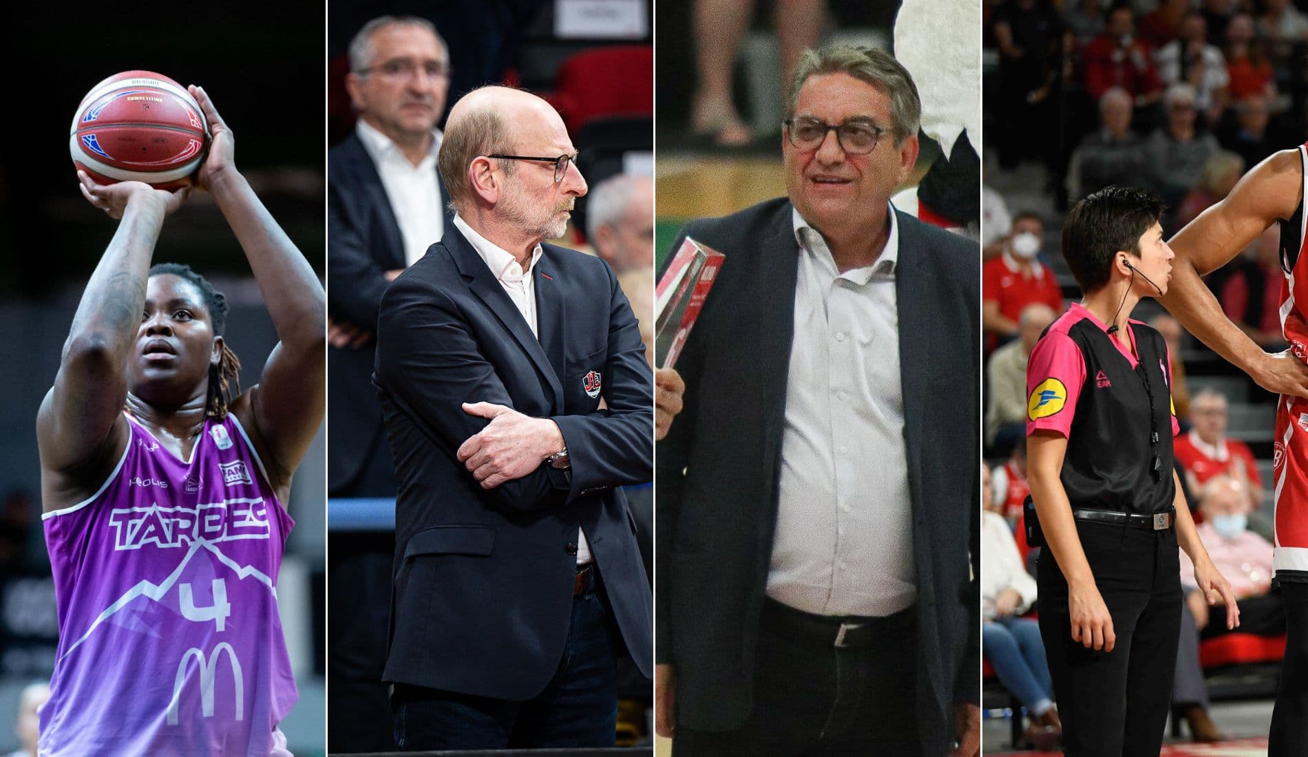 Isabelle Yacoubou, Frédéric Sarre, Martial Bellon et Marion Ortis honorés par la FFBB avec le Ballon de Cristal
