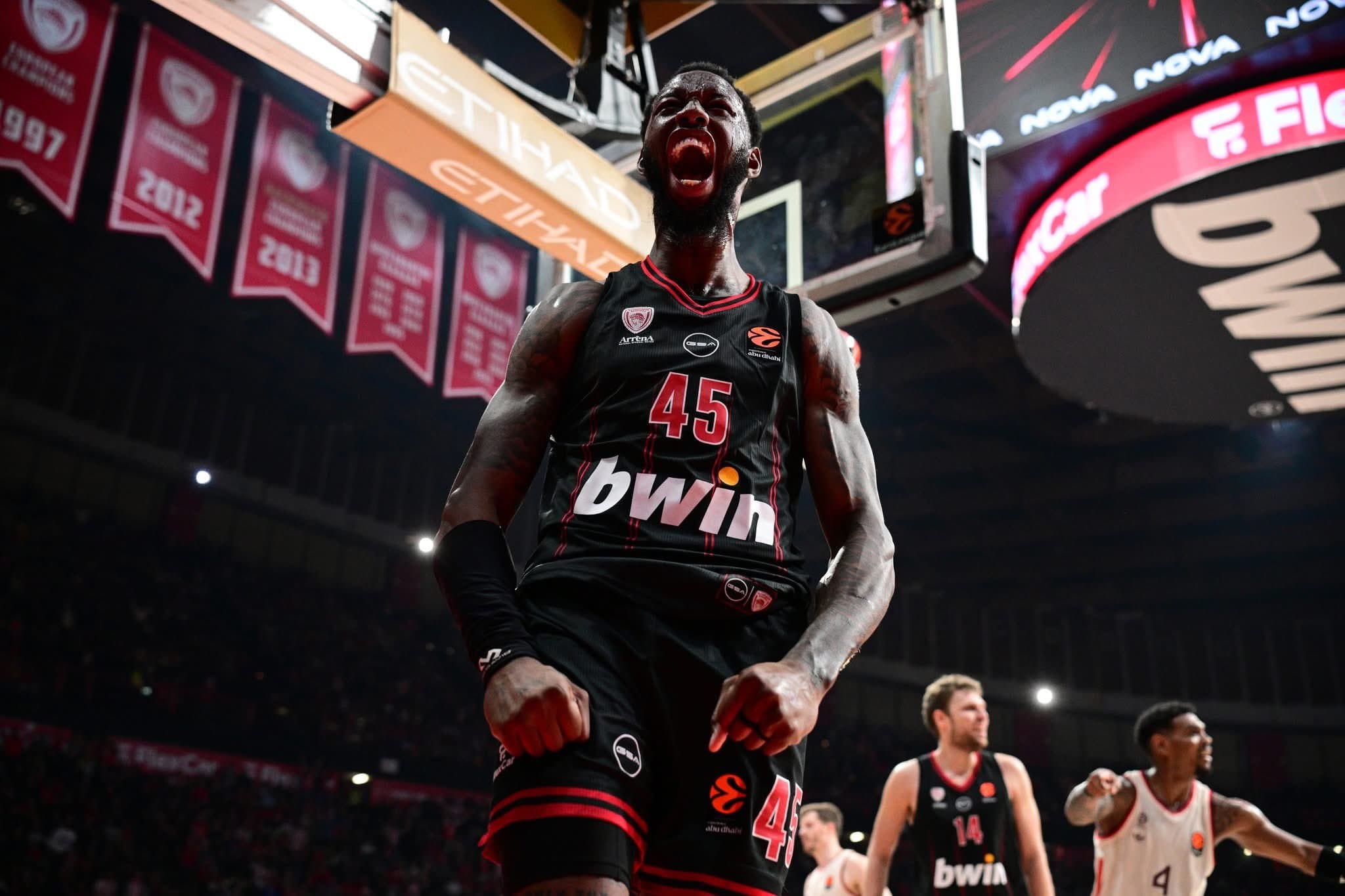 Donta Hall convaincu que l’Olympiakos a « la meilleure raquette d’EuroLeague »