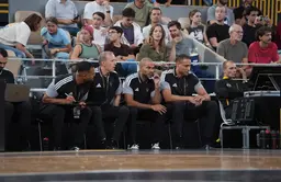 Tony Parker et le coach Vincent Collet lors de Roanne - ASVEL, SuperCoupe LNB, 19 septembre 2026