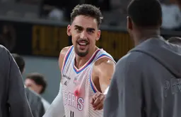 Léopold Cavalière (Paris Basketball) face à Roanne, SuperCoupe LNB, 20 septembre 2026