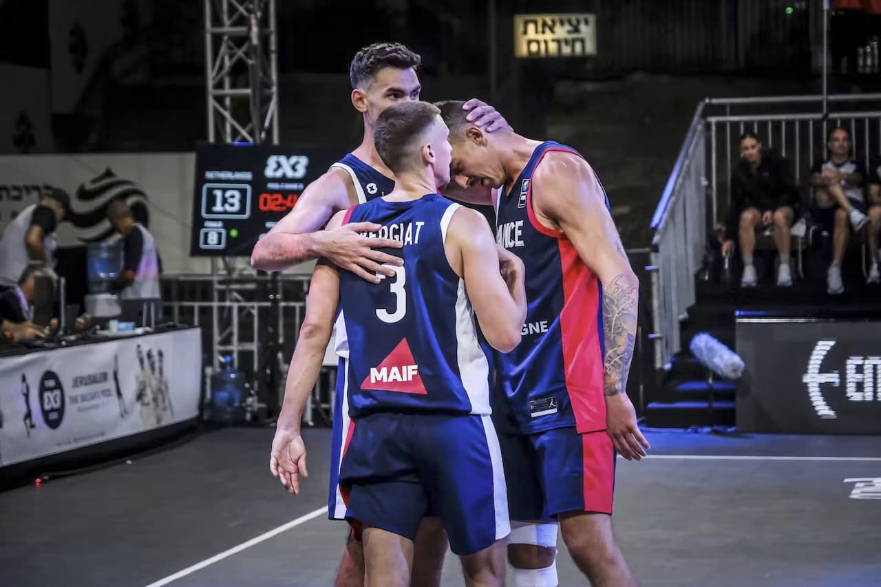 L’équipe de France de 3×3 masculine en demi-finales de l’Euro
