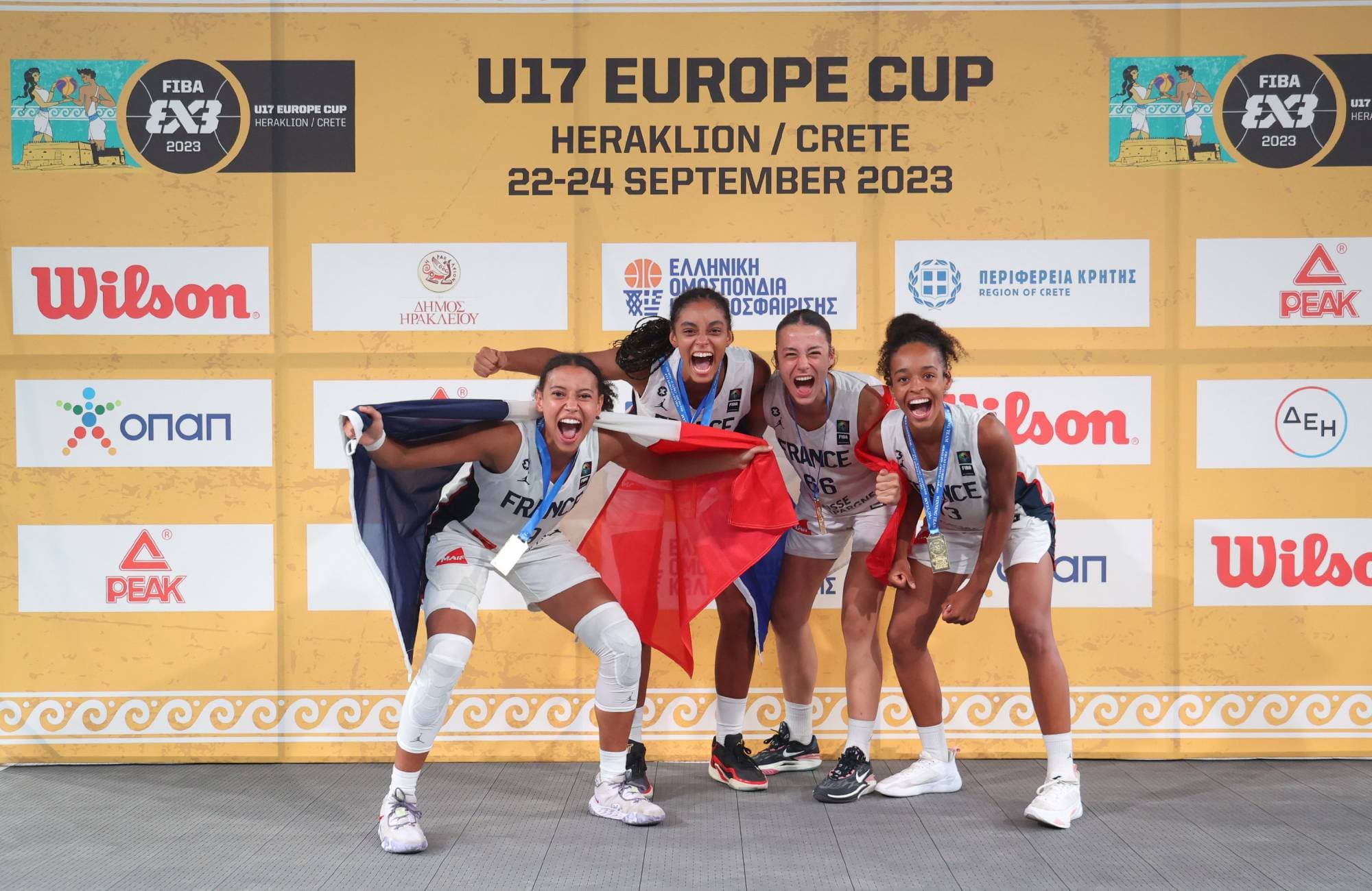 Comme en 2022, l’équipe de France U17 de 3×3 cumule or et bronze à l’Euro