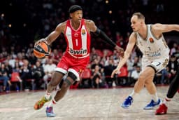 Franck Ntilikina et l'Olympiakos l'ont emporté face au Maccabi Tel Aviv de Jaylen Hoard