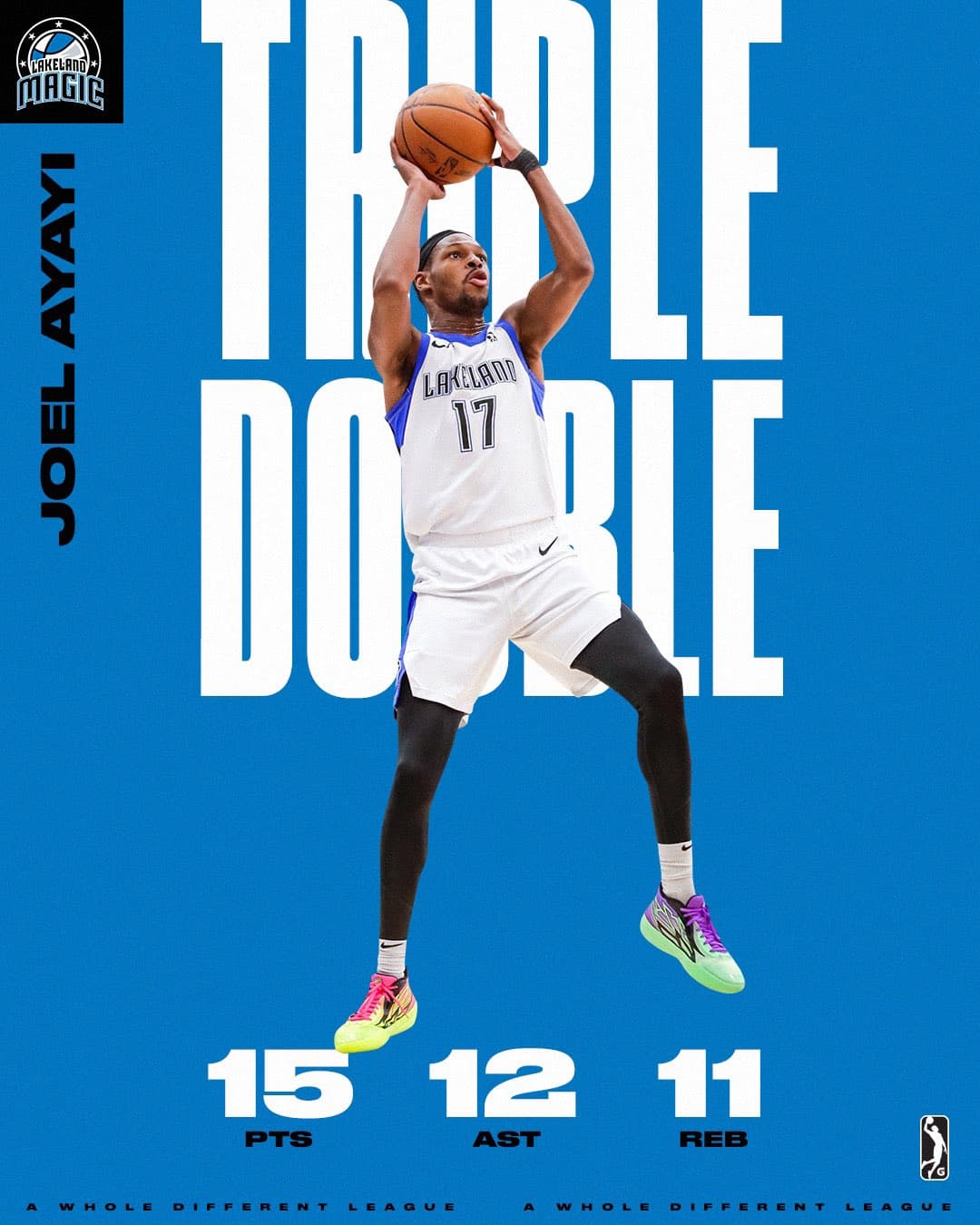 Premier triple-double en carrière pour Joel Ayayi