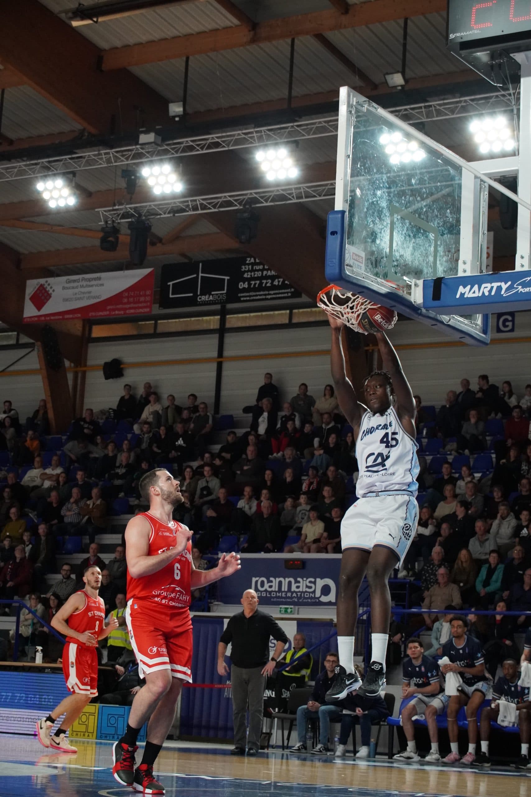 Sekou Doumbouya agressif pour son premier match avec Roanne