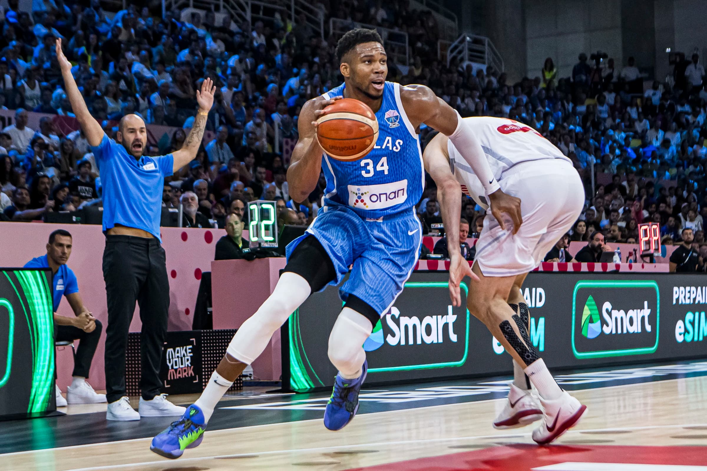 Giannis Antetokounmpo mène la Grèce vers une victoire écrasante contre la Géorgie