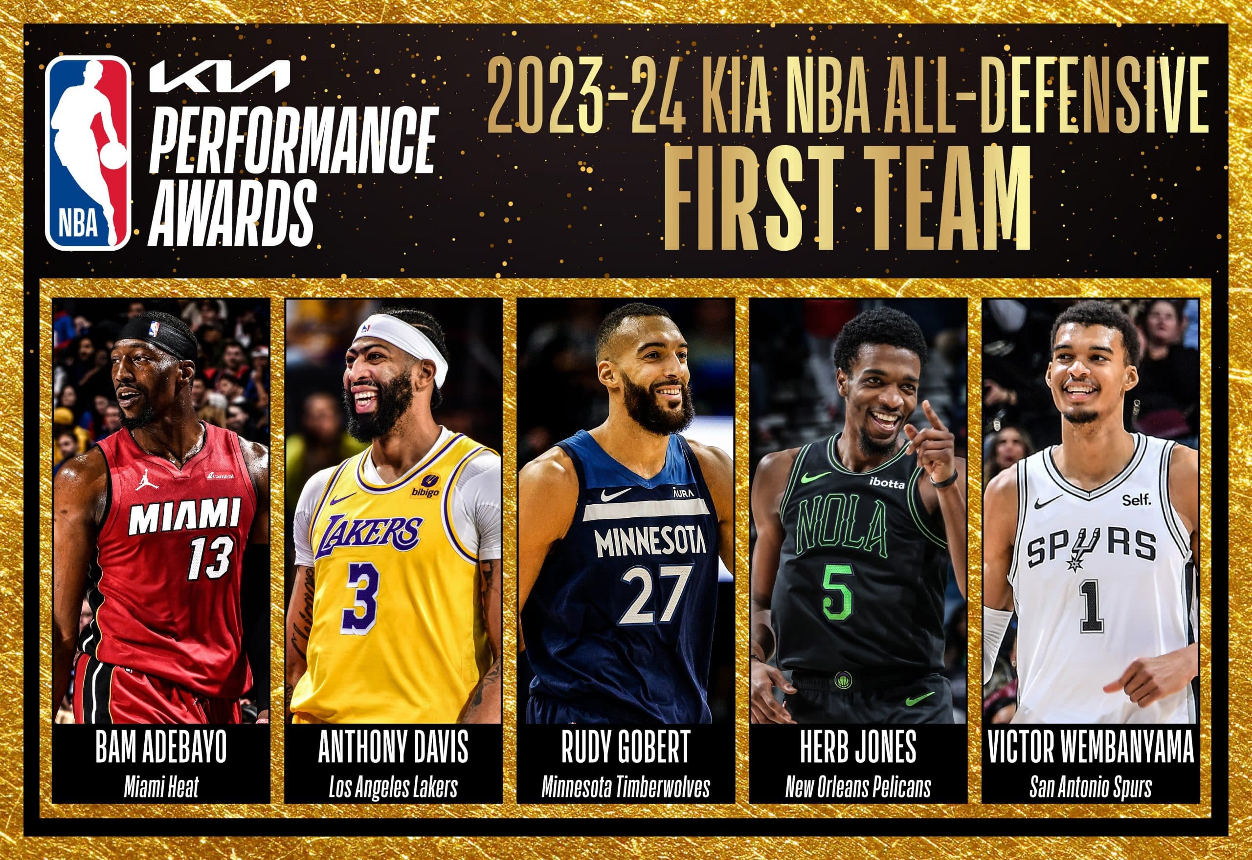 Rudy Gobert et Victor Wembanyama élus dans la « NBA All-Defensive First Team »