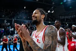 Jeremiah Hill après son buzzer beater sur le parquet de l'ASVEL