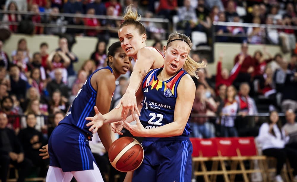 Villeneuve d’Ascq cède de peu à Bologne, l’ASVEL Féminin quasiment hors course